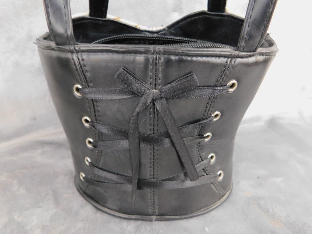 "Chinese Take Out" Hand Bag 5" x 5.5" x 4.5" and "Female Torso" Hand Bag 6" x 6" x 4" - 13