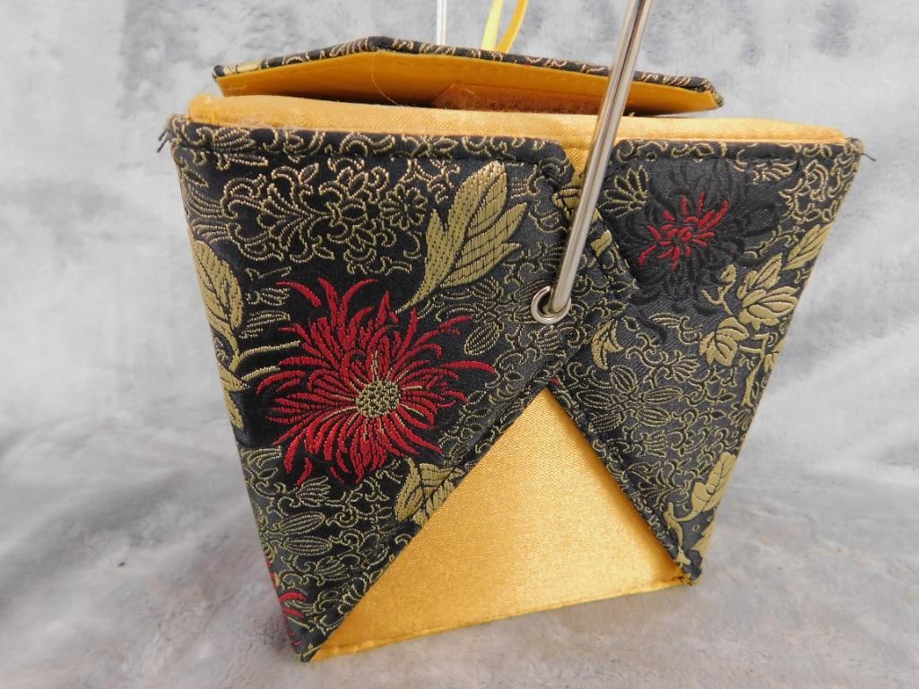 "Chinese Take Out" Hand Bag 5" x 5.5" x 4.5" and "Female Torso" Hand Bag 6" x 6" x 4" - 3