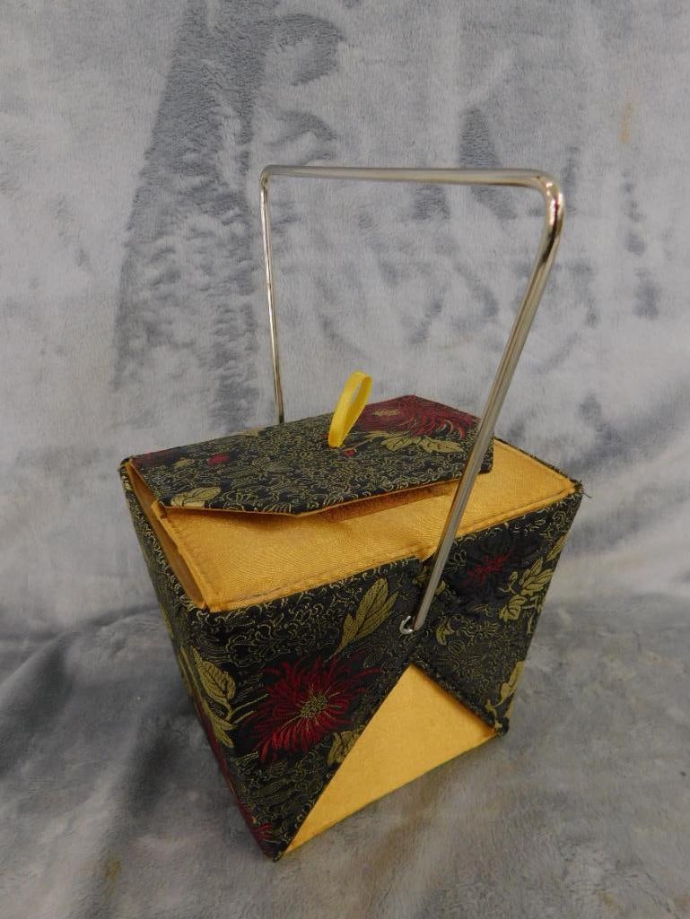 "Chinese Take Out" Hand Bag 5" x 5.5" x 4.5" and "Female Torso" Hand Bag 6" x 6" x 4" - 8