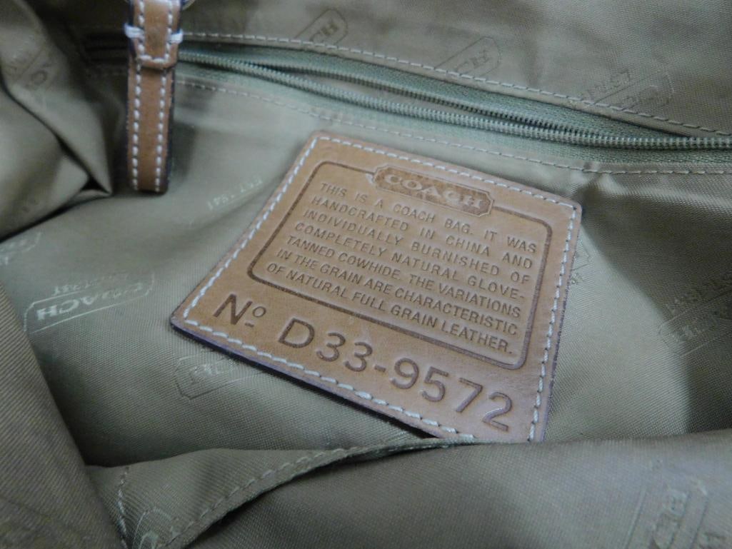 Coach Leather Purse - 10" x 13" x 4" - 6