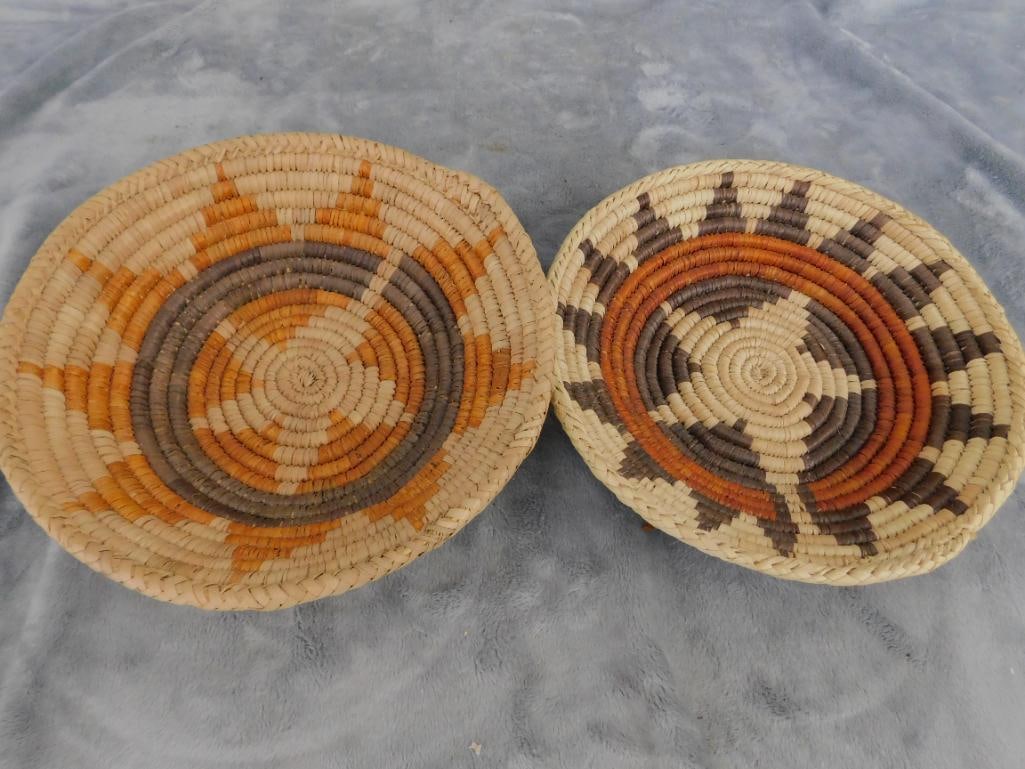 Pair of South West Native American 8" Baskets - 7