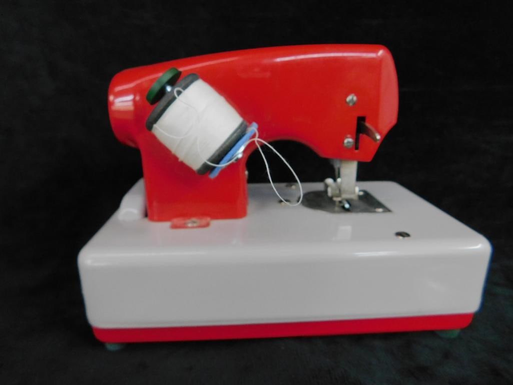 "Sew-ette" Childs Electric Sewing Machine with Light - Original Box - 5" x 6.25" x 3.5" - 6