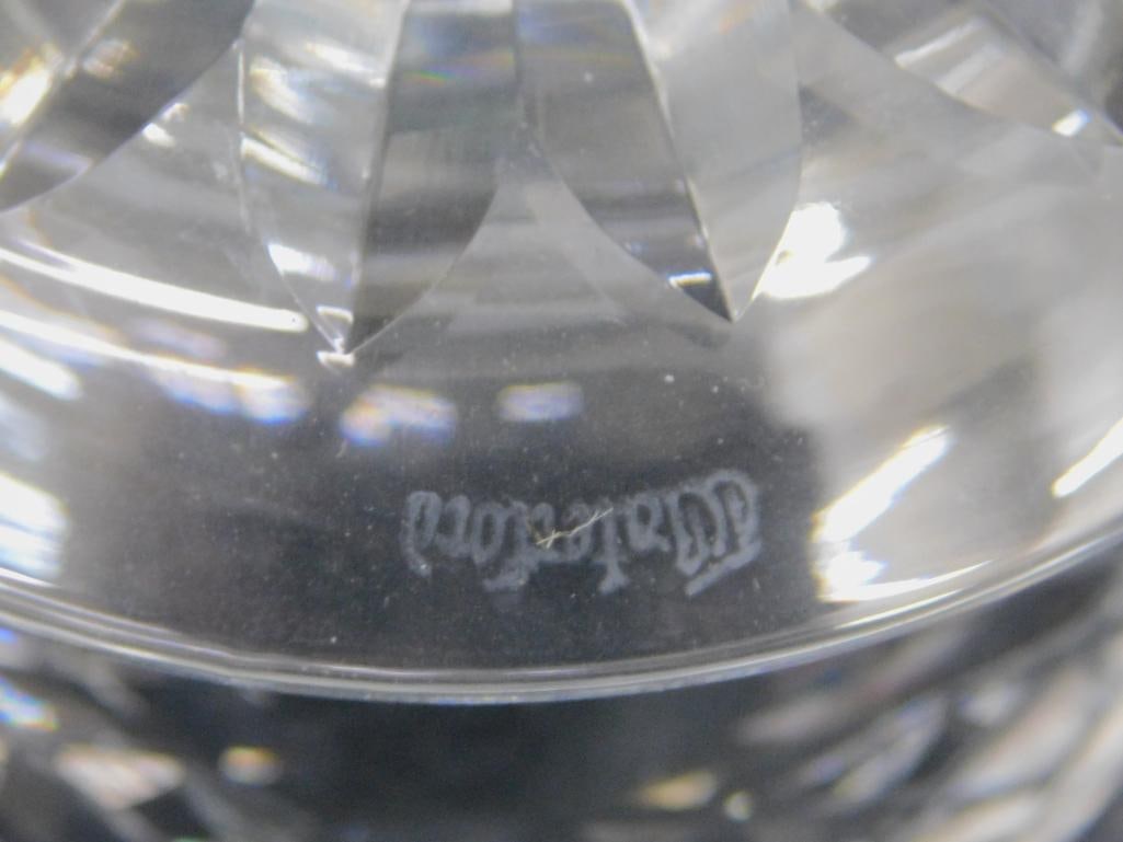 4 Waterford Crystal Footed Fruit / Sherbet / Grapefruit Bowls - Each 3.25" x 4.25" - 5