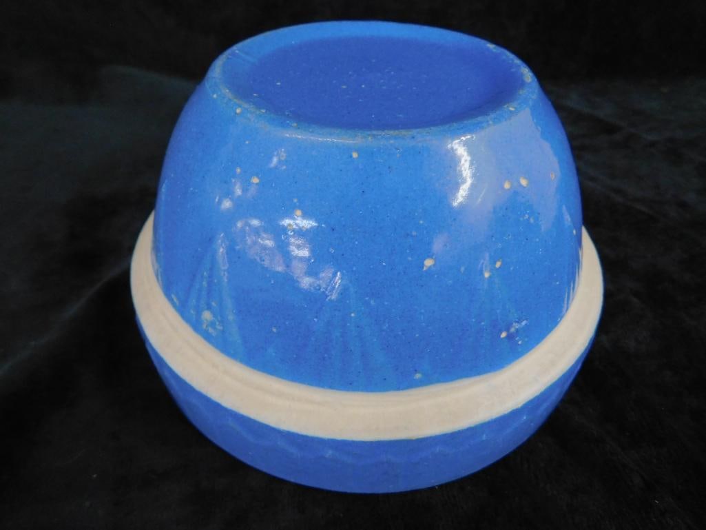 Studio Art Pottery Handled Vase - Unsigned - 8.25" x 5.75" x 5.25" - 6.25" Mixing Bowl - 7