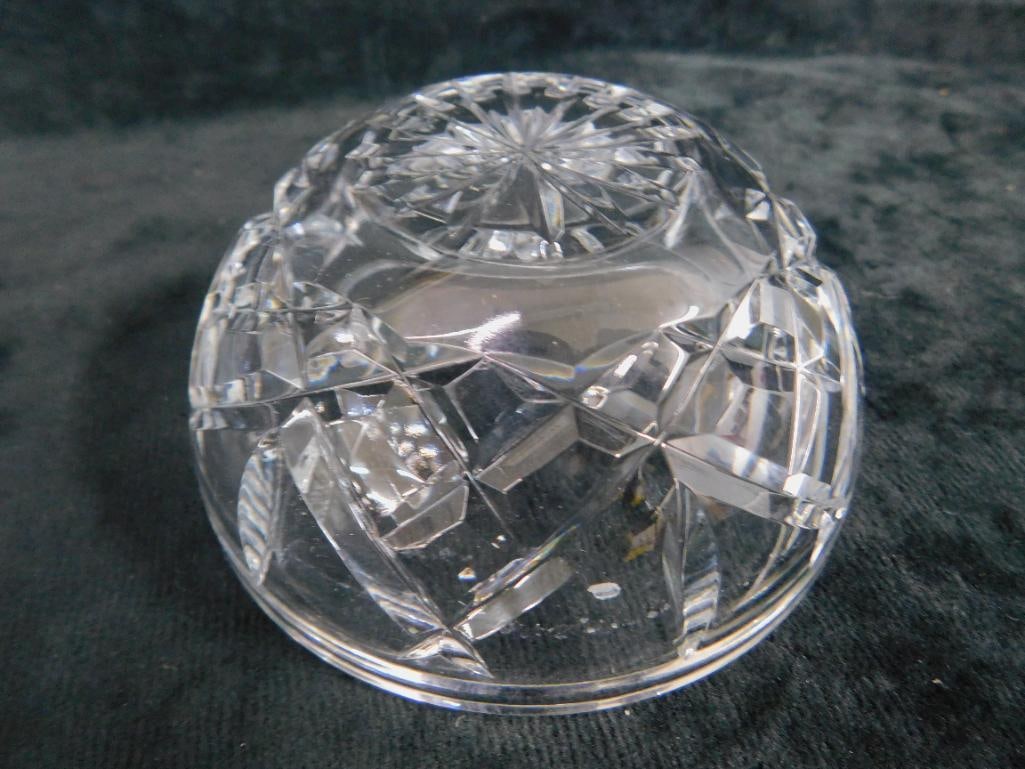 Waterford Crystal Ashtray 1.75" x 3.5" - Bowl 1.75" x 4.25" - 4