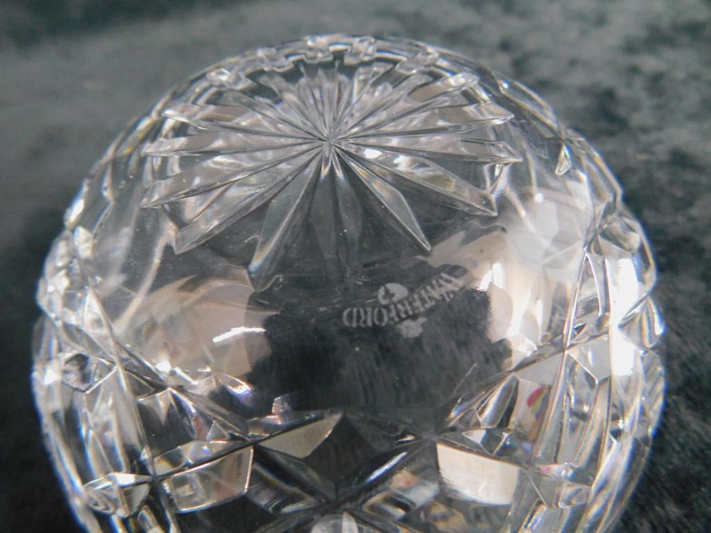 Waterford Crystal Ashtray 1.75" x 3.5" - Bowl 1.75" x 4.25" - 5