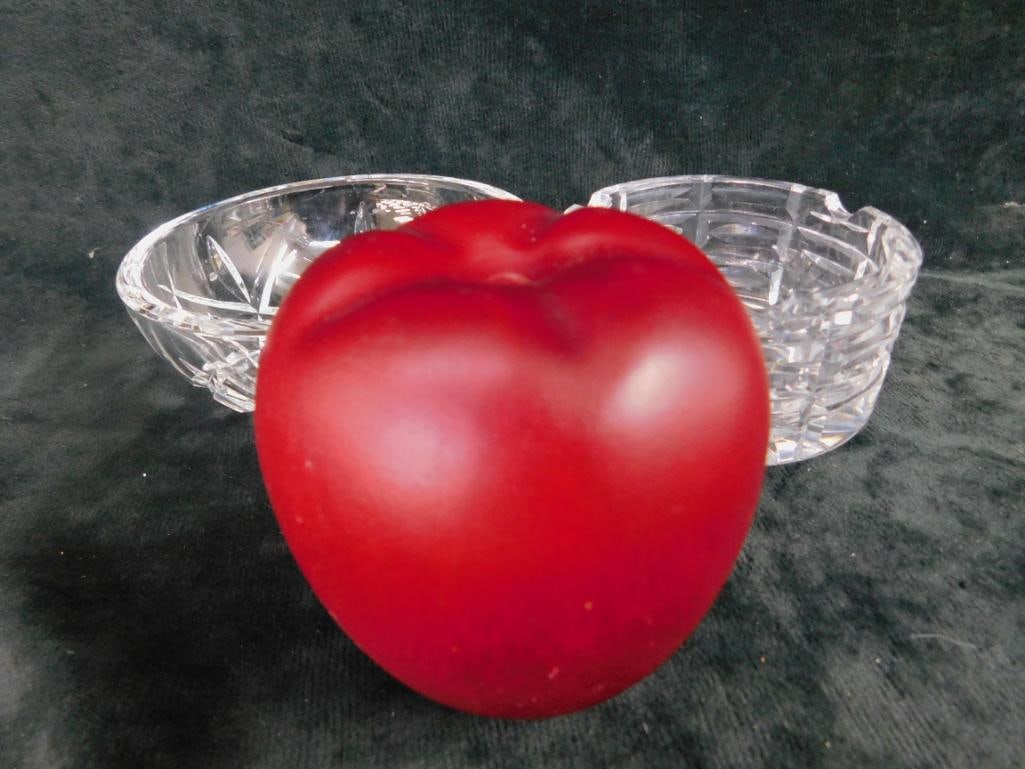 Waterford Crystal Ashtray 1.75" x 3.5" - Bowl 1.75" x 4.25" - 9