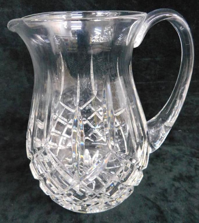Waterford Crystal Pitcher - Lismore Pattern - 8.25" x 7.5" x 6": See Photos For Condition and Details