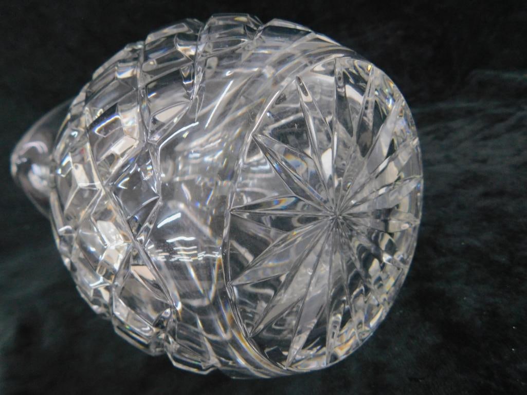 Waterford Crystal Pitcher - Lismore Pattern - 8.25" x 7.5" x 6" - 4