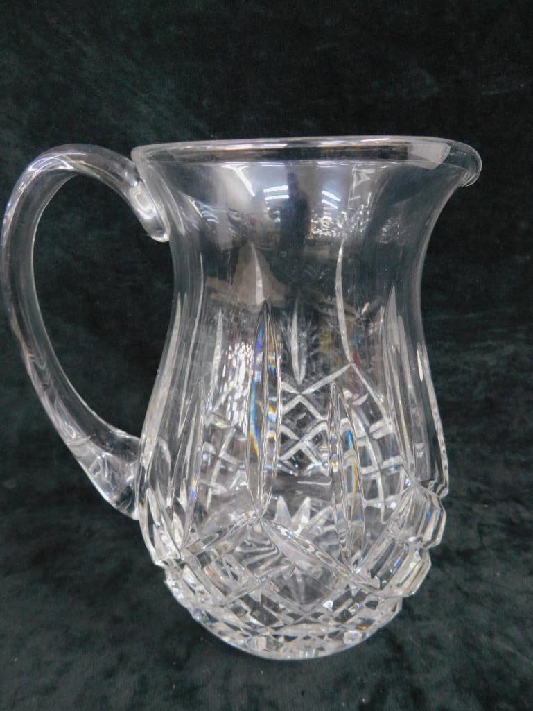 Waterford Crystal Pitcher - Lismore Pattern - 8.25" x 7.5" x 6" - 7