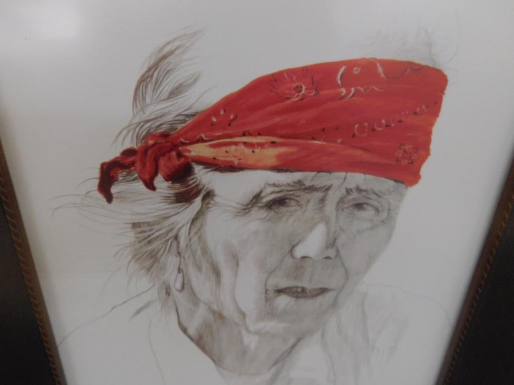 1984 Gale McKinley - Anderson SC - Limited Edition Colored Print - Native American - 3