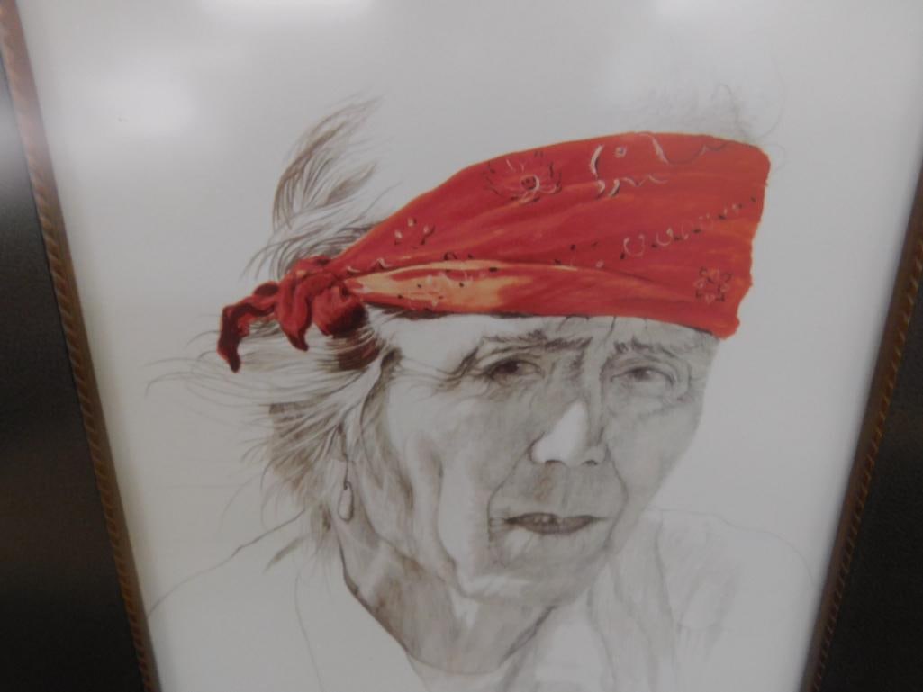 1984 Gale McKinley - Anderson SC - Limited Edition Colored Print - Native American - 6