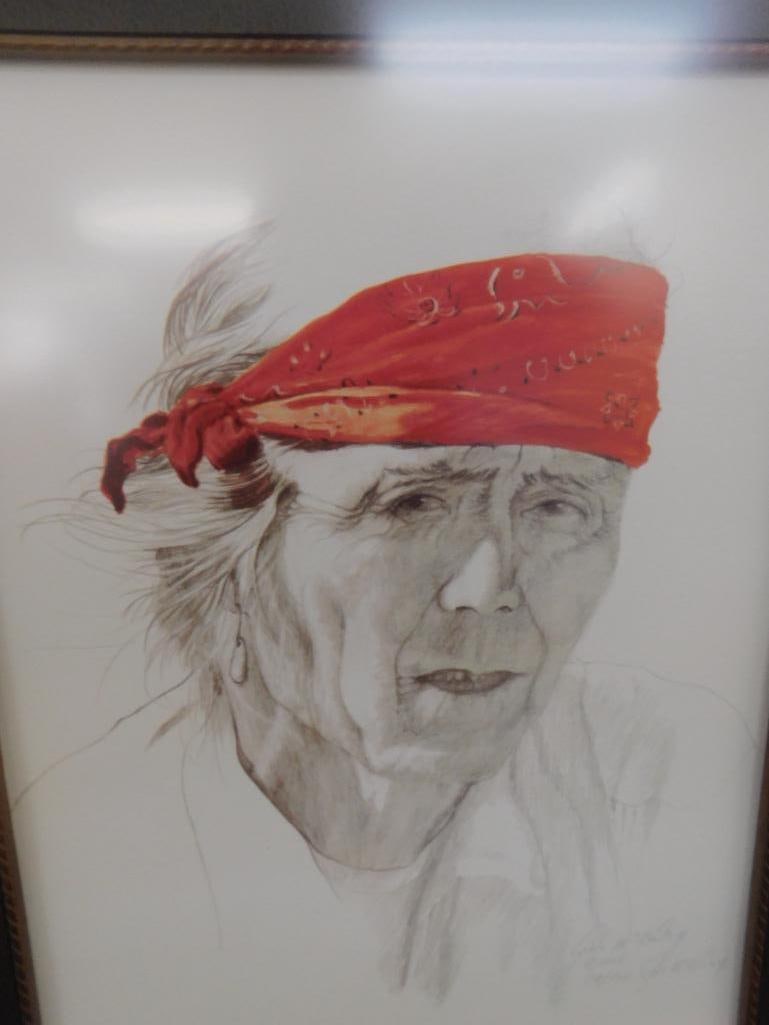 1984 Gale McKinley - Anderson SC - Limited Edition Colored Print - Native American - 7