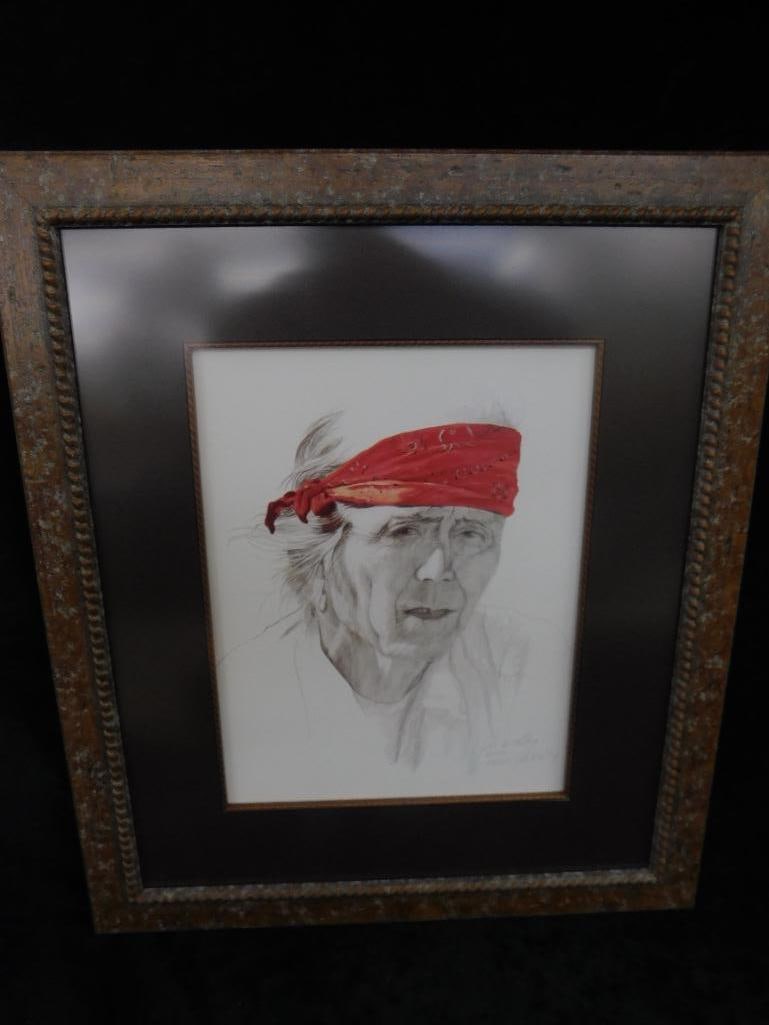 1984 Gale McKinley - Anderson SC - Limited Edition Colored Print - Native American - 9