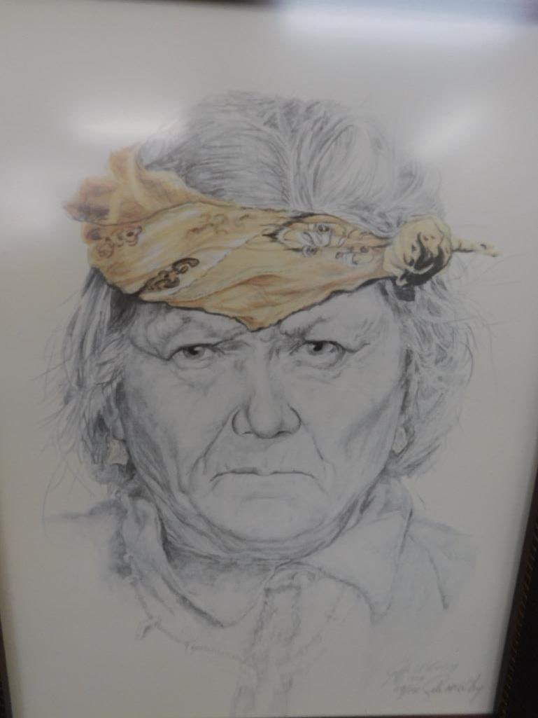 1984 Gale McKinley - Anderson SC - Limited Edition Colored Print - Native American - 2