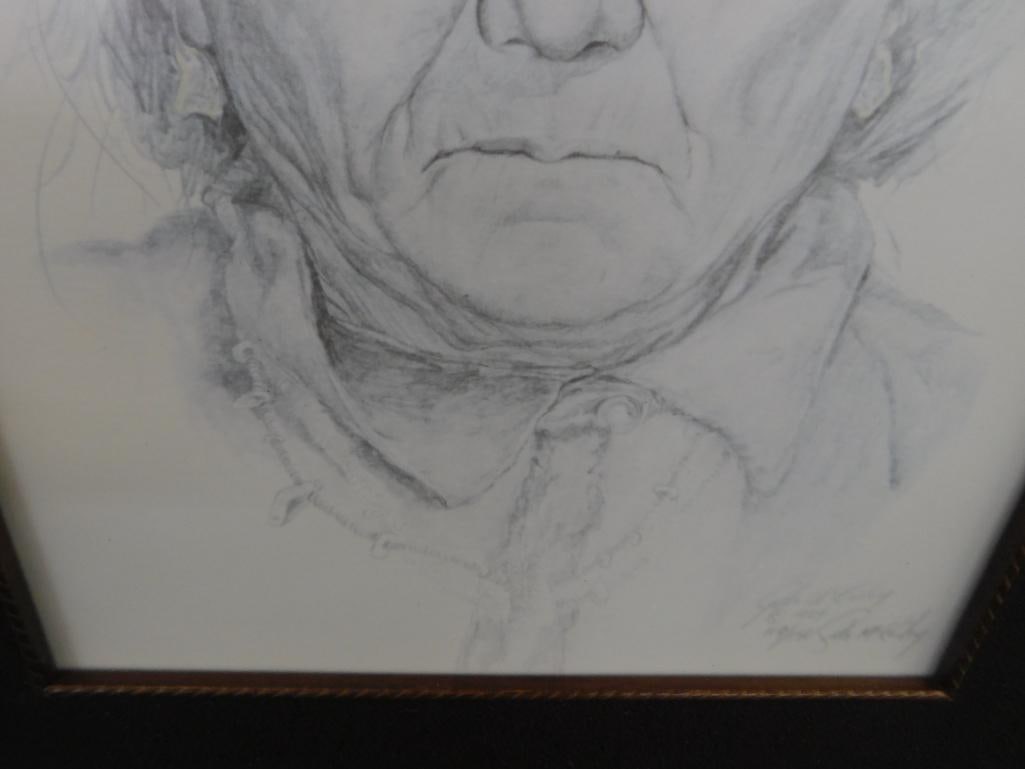 1984 Gale McKinley - Anderson SC - Limited Edition Colored Print - Native American - 4