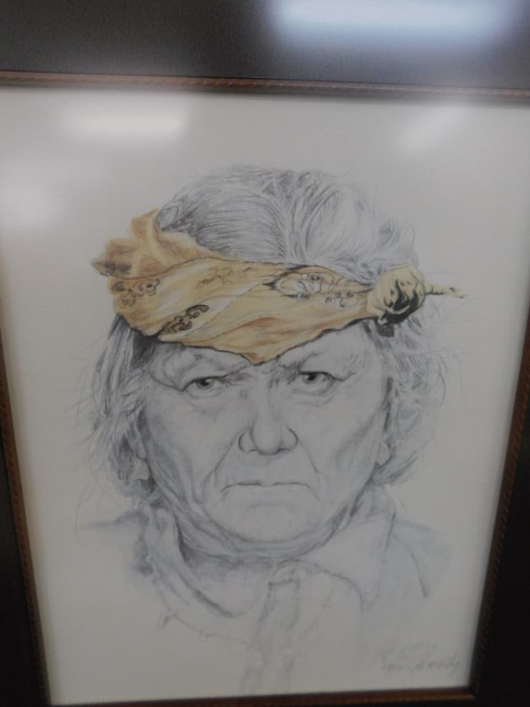 1984 Gale McKinley - Anderson SC - Limited Edition Colored Print - Native American - 7