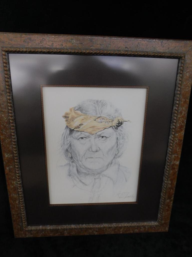 1984 Gale McKinley - Anderson SC - Limited Edition Colored Print - Native American - 8