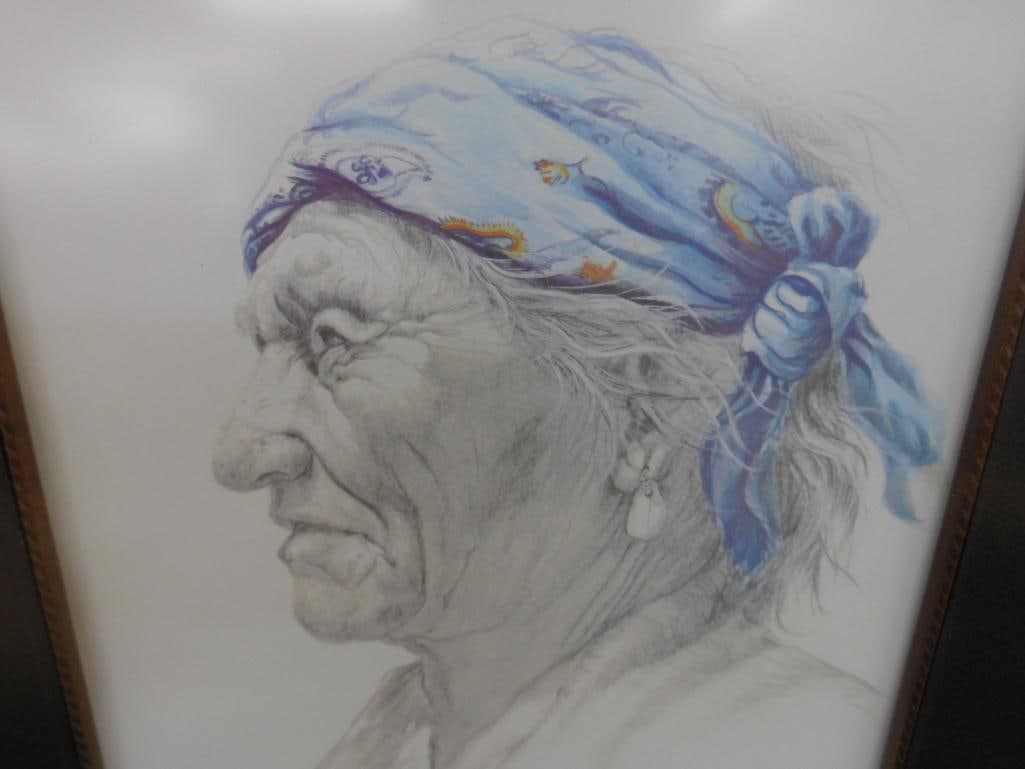 1984 Gale McKinley - Anderson SC - Limited Edition Colored Print - Native American - 6
