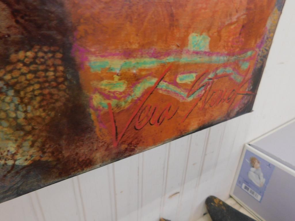 Vera Struck - "Medicine Woman Who Sees Too Much" - Mixed Media On Birchwood - 2