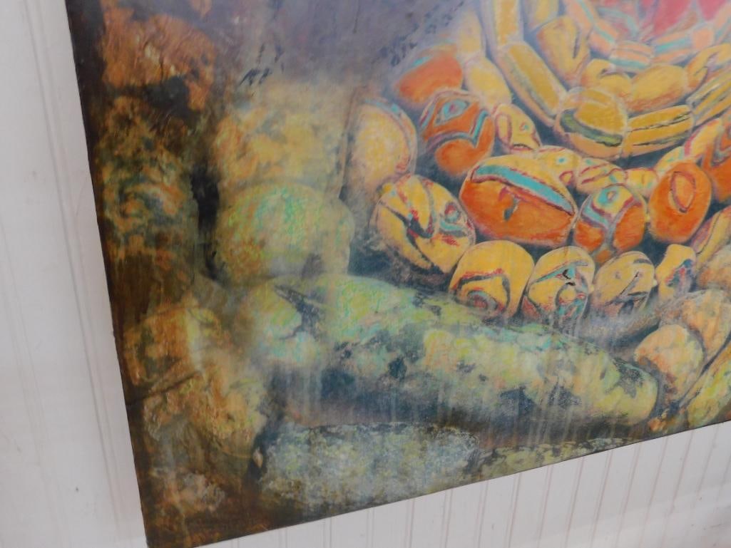 Vera Struck - "Medicine Woman Who Sees Too Much" - Mixed Media On Birchwood - 7