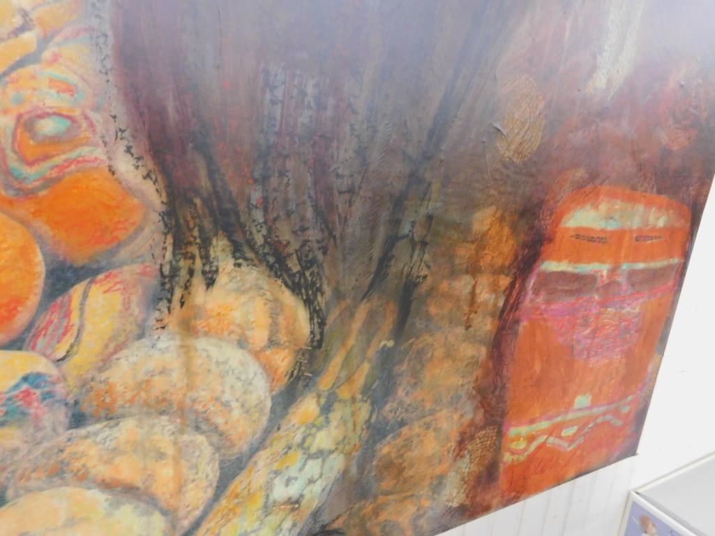 Vera Struck - "Medicine Woman Who Sees Too Much" - Mixed Media On Birchwood - 8