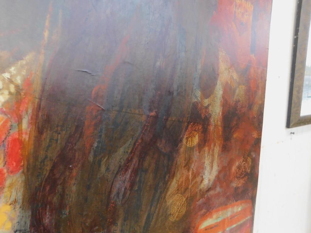 Vera Struck - "Medicine Woman Who Sees Too Much" - Mixed Media On Birchwood - 9