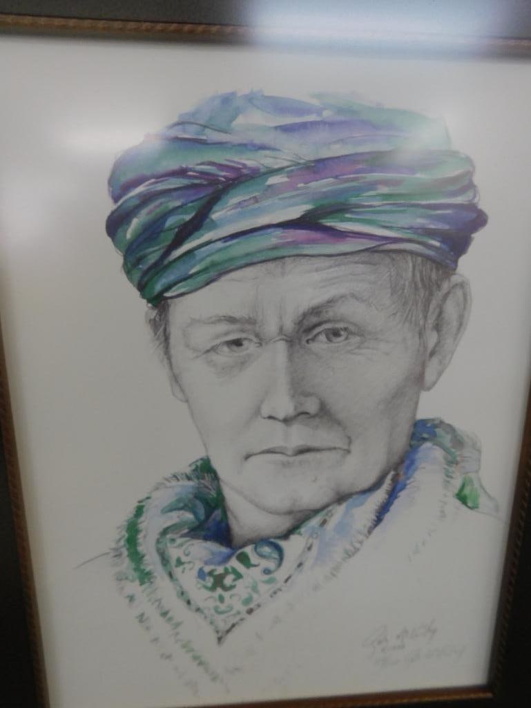 1994 Gale McKinley - Anderson SC - Limited Edition Colored Print - Native American - 2