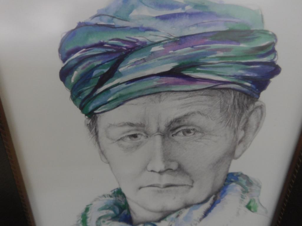 1994 Gale McKinley - Anderson SC - Limited Edition Colored Print - Native American - 3