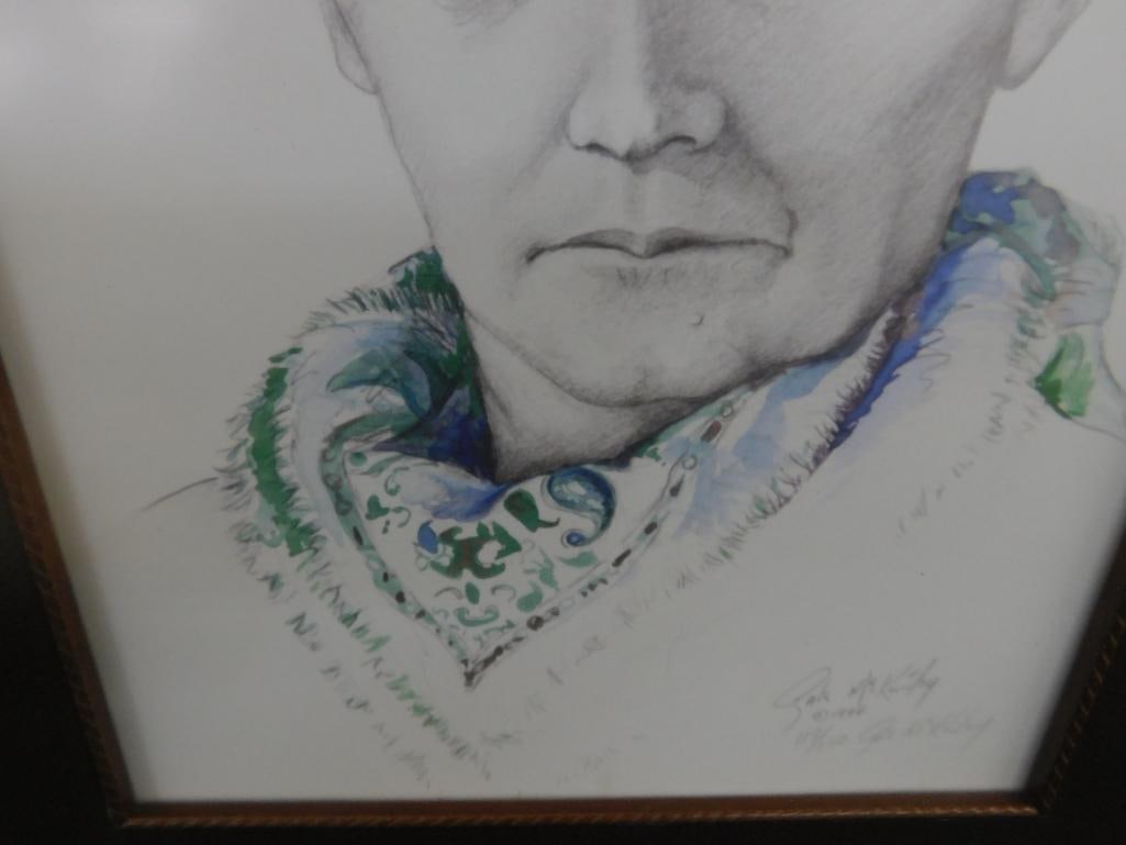 1994 Gale McKinley - Anderson SC - Limited Edition Colored Print - Native American - 4