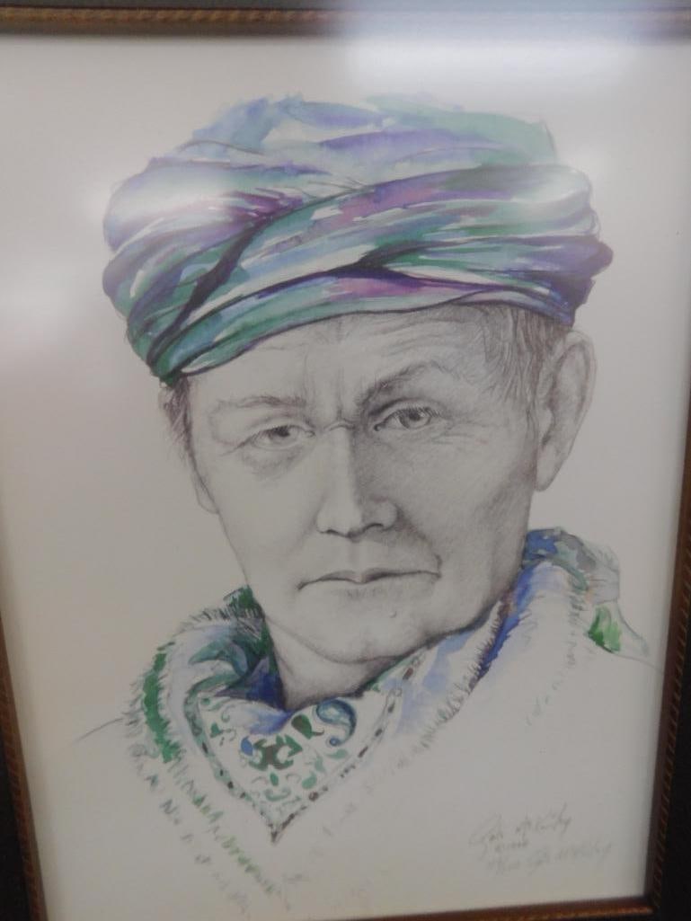 1994 Gale McKinley - Anderson SC - Limited Edition Colored Print - Native American - 7