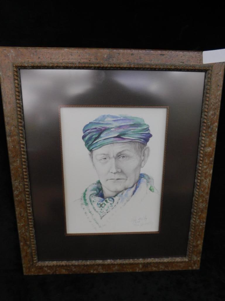 1994 Gale McKinley - Anderson SC - Limited Edition Colored Print - Native American - 8