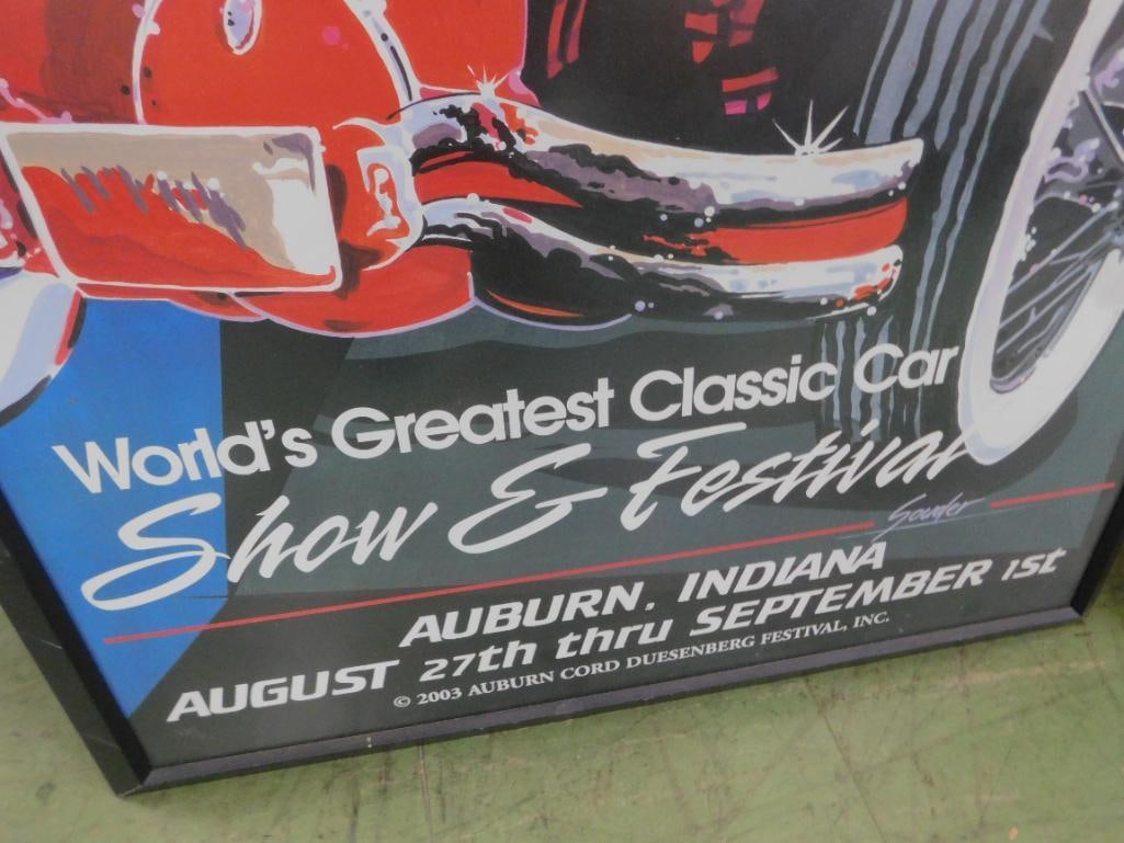 2003 Auburn Classic Car Show and Festival - Framed - 38.75" x 26.5" - 4