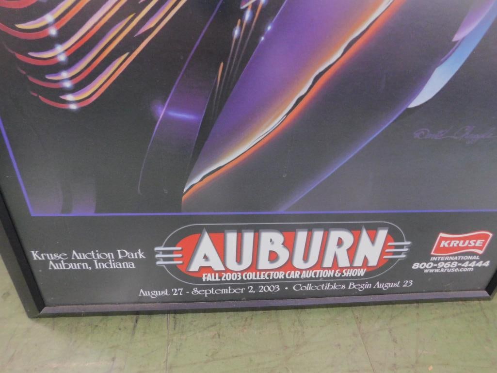 2003 Auburn Classic Car Auction and Show - Framed - 38.75" x 26.5" - 4