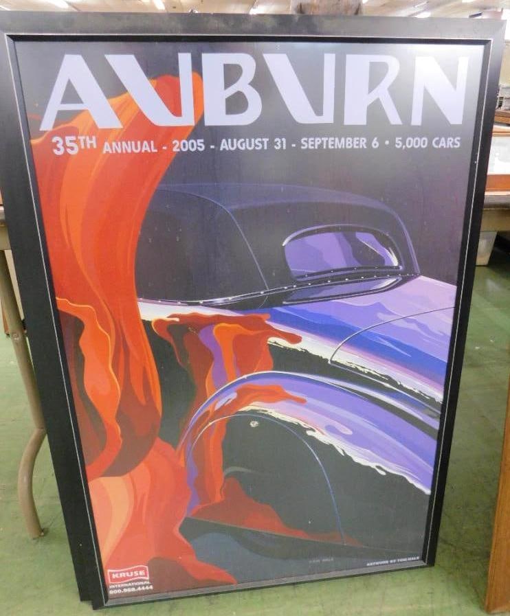 2005 Auburn Classic Car Auction and Show - Framed - 38.75" x 26.5": See Photos For Condition and Details