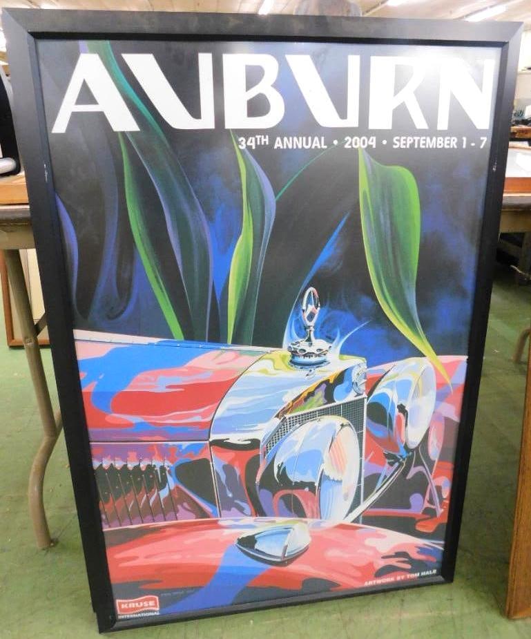 2004 Auburn Classic Car Auction and Show - Framed - 38.75" x 26.5": See Photos For Condition and Details