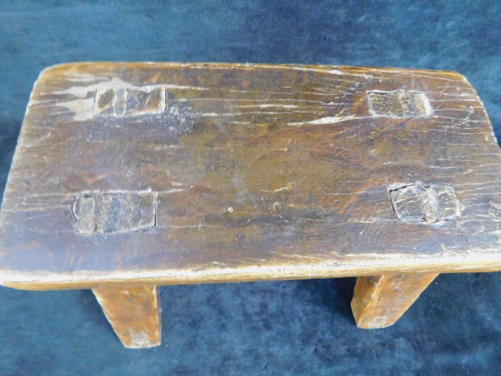 Lot with Shoe Stretchers - Small Stool - Handled Bin Scoop - 7
