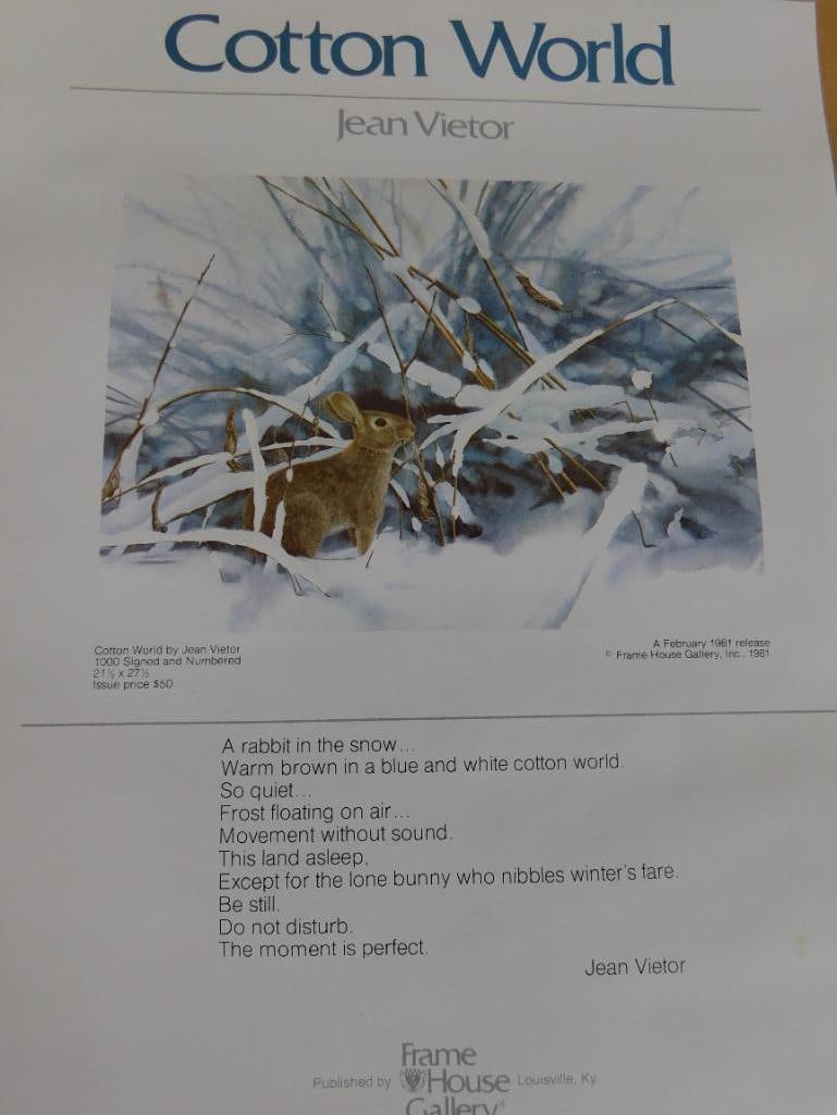 Jean Vietor Signed - Lithograph Print - Limited Edition 24/1000 - "Cotton World" - 7