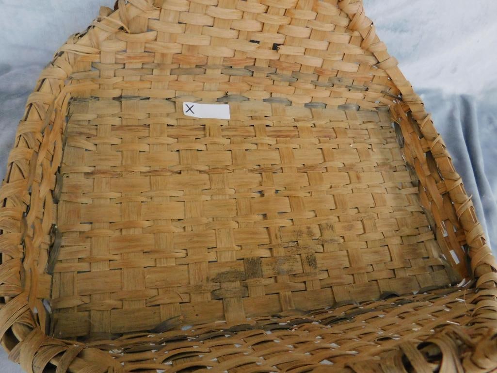Vintage Large Handled Basket - 17" x 22" x 16" - 2