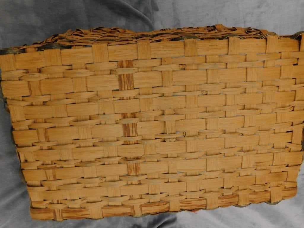 Vintage Large Handled Basket - 17" x 22" x 16" - 6