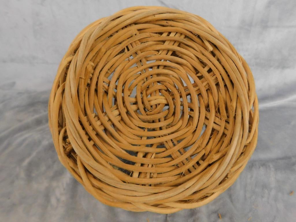Group of 3 Early Handled Baskets - 18.5" x 18" x 20" - 11" x 10" x 11" and 9" x 13" x 11" - 12