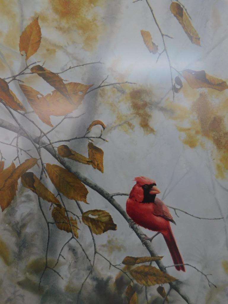Jean Vietor Signed - Lithograph Print - Limited Edition 190/1000 - "Cardinal" - 27.5" x 22.5" - 10