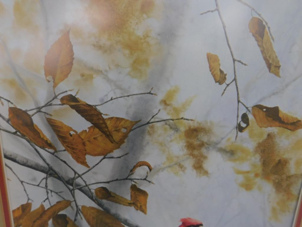 Jean Vietor Signed - Lithograph Print - Limited Edition 190/1000 - "Cardinal" - 27.5" x 22.5" - 3