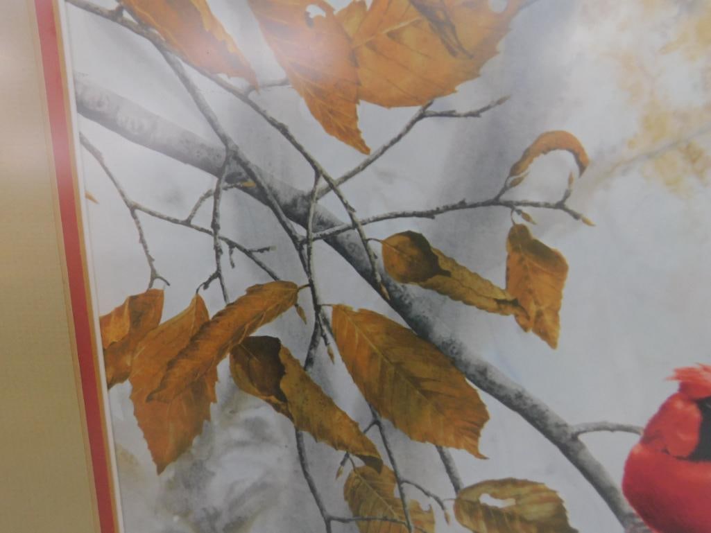 Jean Vietor Signed - Lithograph Print - Limited Edition 190/1000 - "Cardinal" - 27.5" x 22.5" - 5