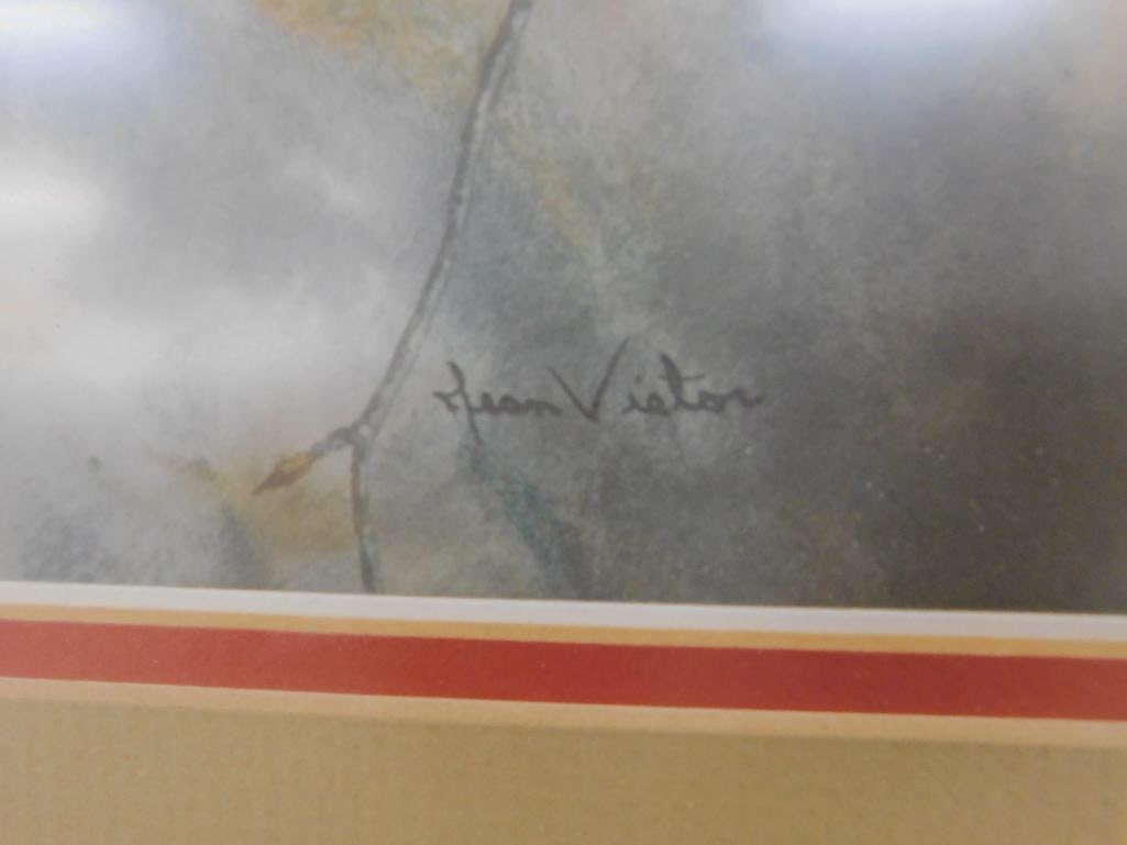 Jean Vietor Signed - Lithograph Print - Limited Edition 190/1000 - "Cardinal" - 27.5" x 22.5" - 6