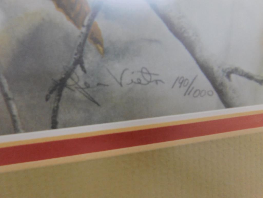 Jean Vietor Signed - Lithograph Print - Limited Edition 190/1000 - "Cardinal" - 27.5" x 22.5" - 7