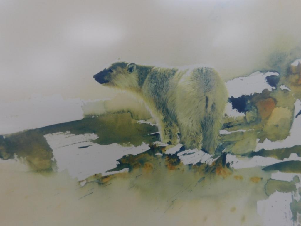 Morten Solberg Signed - Lithograph Print - Limited Edition - 213/950 - "Alert -Doe and Fawn" - 2