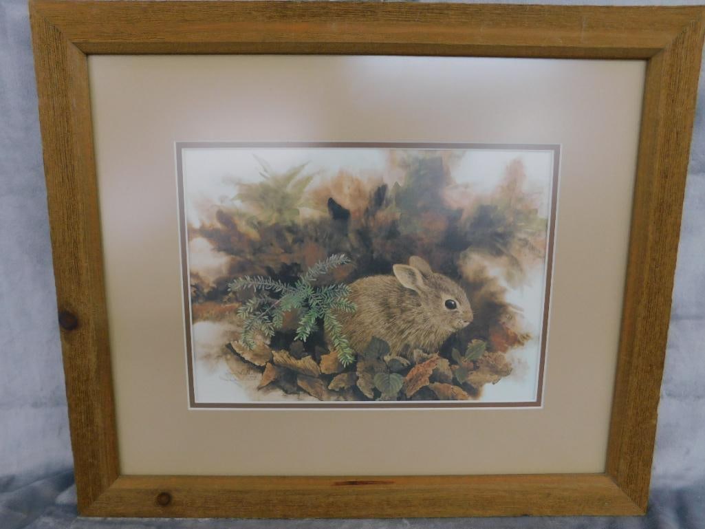 Jean Vietor Signed - Lithograph Print - "Fluff and Stuff" - 18" x 21.5" - 10