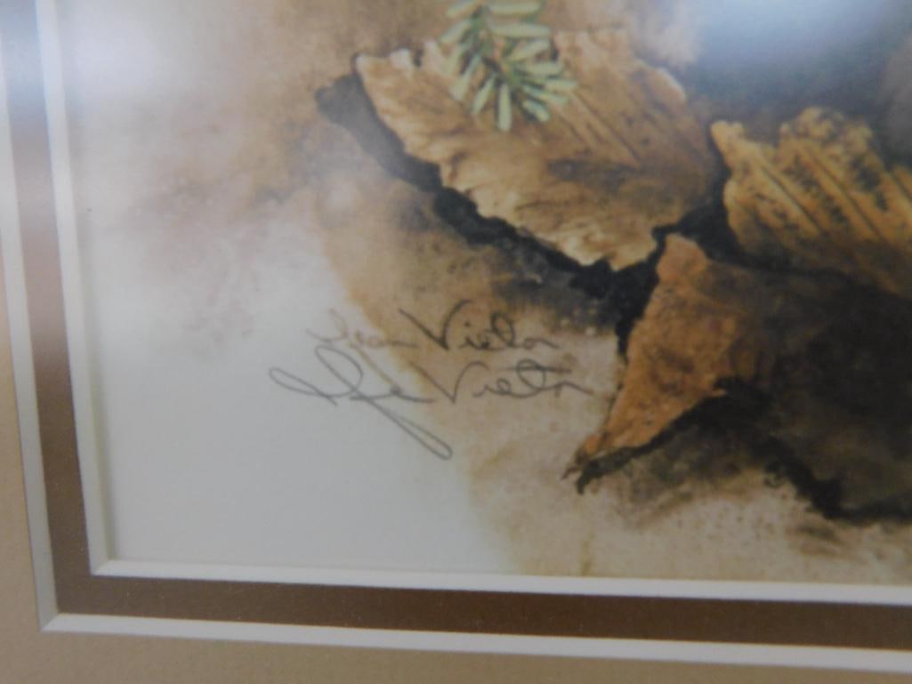 Jean Vietor Signed - Lithograph Print - "Fluff and Stuff" - 18" x 21.5" - 6