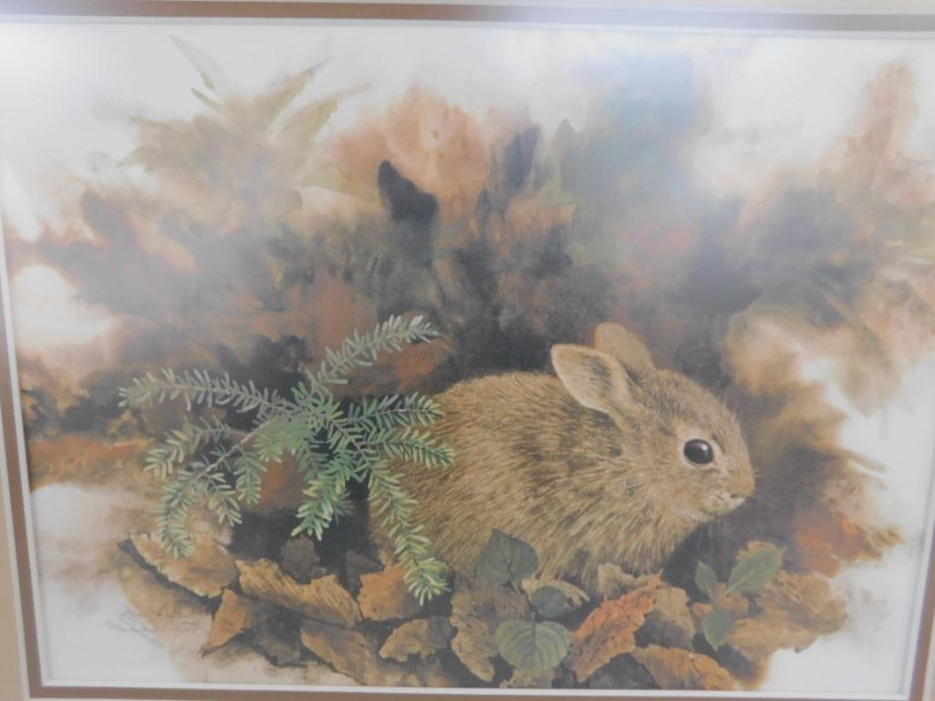 Jean Vietor Signed - Lithograph Print - "Fluff and Stuff" - 18" x 21.5" - 8